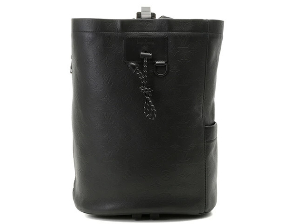 LOUIS VUITTON Chalk Backpack Monogram Shadow Black SJ